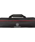 Roll Up Knife Bag Case With Zippered Pouch For Secure Knife Transport Camping Kitchen Gear Red Front View