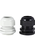 Black and white nylon cable glands from Waterproof Cable Gland Kit 10 Pieces M10 M12 M16 M18 M20 M22 M24 M25 Nylon Cord Grip IP68 Wire Connector Electric Plastic Cable Gland Gasket Sealing Kit For Industrial Enclosures And DIY Friendly Projects set