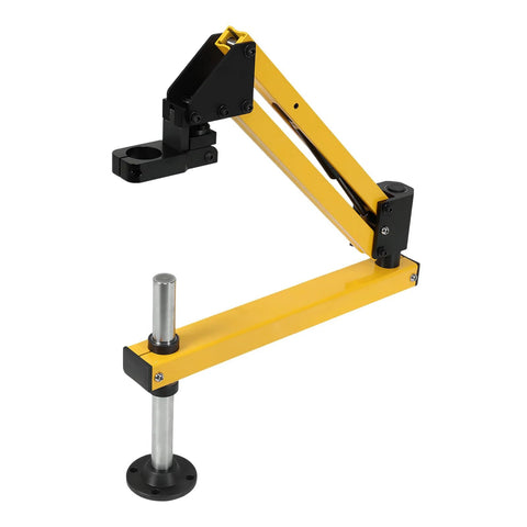 Aluminum Alloy Cantilever Support Frame With 360 Degree Flexible Arm for Pneumatic Tapping Machines, showing adjustable mounting base.