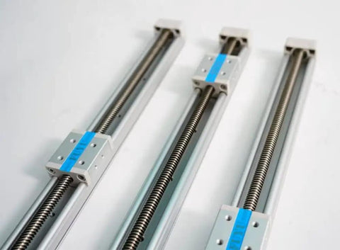 Mini Linear Rail Guide System For DIY CNC Stage And Motorized Slide Table With Ladder Type Screw Actuator Nema 11 Stepper Motor 300mm Stroke