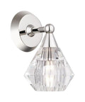 Quick Swap One Light Wall Sconce Featuring Dead Simple Mounting And Sleek Polished Nickel Finish In Timeless Traditional Style Measuring Eleven Point Five By Seven Inches For Serious Hallway Guest Room Decor, with clear glass fixture.