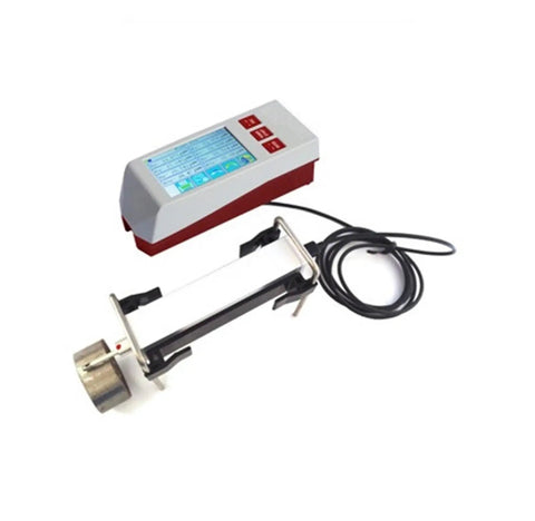 Top Shelf Digital Surface Roughness Tester Portable Precision Gauge with display, for metal finish checks on various surfaces.
