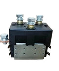Heavy Duty Forward Reverse Reversing Contactor For DC88 Dc88-5 36V Electric Golf Cart Stacker Pallet Truck Motor Switch Swap Part Smooth Ride, metallic and plastic construction, front view.