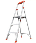 Flip N Lite 5-Foot Aluminum Stepladder With Huge Platform For Stable Footing, No-Slip Feet, Ultra Foldable Ladder With Built-In Tool Tray, Lightweight Yet Tough For Home Projects And Pro Jobs, front view