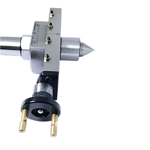 Tailstock Taper Turning Attachment With Revolving And Dead Centers For Lathe Pro Grade Precise 0.75mm Per Rotation Fine Adjustment Hardened Steel Tool For Accurate Taper Turning close-up view
