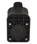 Heavy Duty Ev Charger Dock With Sae J1772 Type One Connector Mount Bracket, black sturdy plastic charging dock back view.