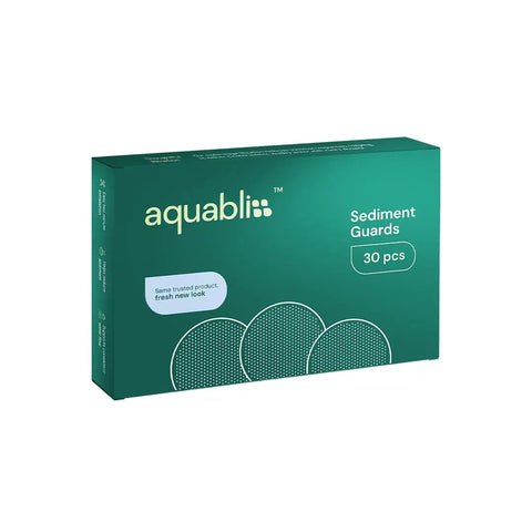 Box of 30 Shower Filter Sediment Pads To Keep Dirt Outta Your Hair And Skin, Compatible With SF400 And SF500, in green packaging