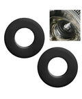 Premium Polyurethane Silencer Pad And Suspension Bushing Damper, Rock Solid Front Strut Mount Washers, black pair.