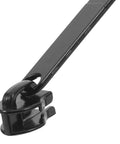 Close-up of black zipper pull from 6 Piece Metal Zipper Pull Replacement Kit For Luggage And Travel Gear With Durable Zipper Heads