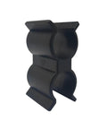 Heavy Duty Double Port Pipe Clamp Clips, 6.25 Cm Long, Fits 22mm And 25.4mm Tubes, Pipe Linking Accessories, nylon material