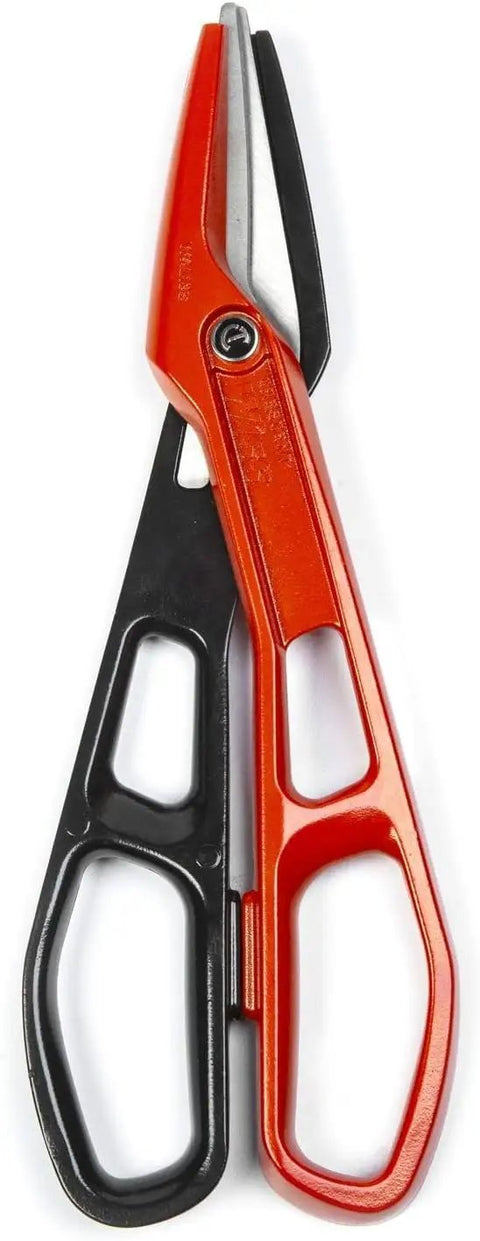 Lightweight Aluminum Tinner Snips With Torque Control Rings And Adjustable Pivot Bolt For Clean, Easy Metal Cutting 12 Inch WAL13S