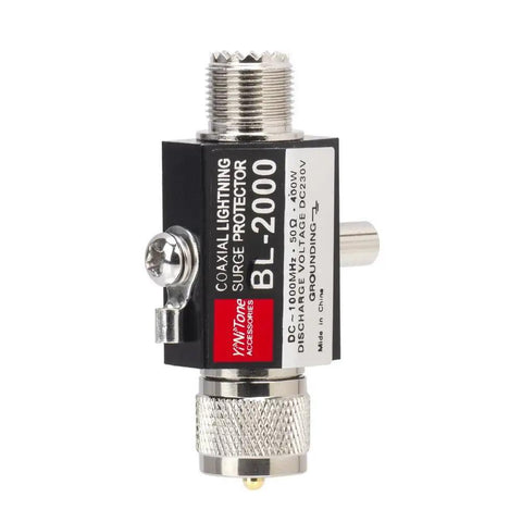 UHF Coaxial Beefed-Up Lightning Surge Arrester for Antennas 0-2500 MHz 50 Ohm Lightning Protector with PL259 connectors