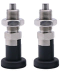Hardcore 2pcs M12 Ball Nose Spring Plungers With Nuts Stainless Steel Self Locking Indexing Bolts for precise alignment, showcasing design.