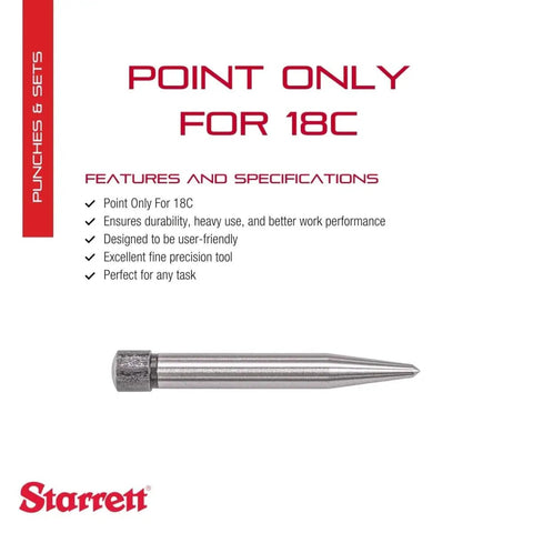 Automatic Center Punch Point For Precise Marking And Hole Drilling Pro Grade Heavy Duty Centering Tool PT22256, steel tip