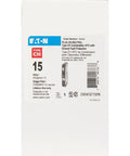 Type CH 120 Volt Arc Fault and Ground Fault Circuit Breaker 15 Amp 10 kAIC Solid Safety Upgrade For Your Home Wiring Easy Install Built For Reliable Panel Protection. Eaton Type CH 15A AFCI/GFCI breaker box label