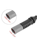 Rear brake pad electronic wear sensor for BMW i3 (2014–2017), black with metal connector tip
