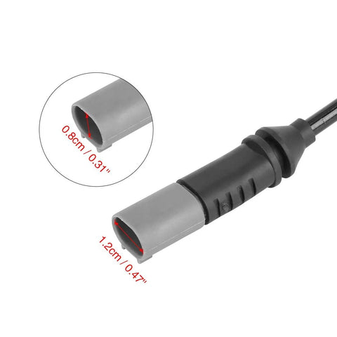 Rear brake pad electronic wear sensor for BMW i3 (2014–2017), black with metal connector tip