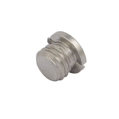 Built Tough M8 X 5.5Mm Stainless Steel Spring Plunger Ball Detent Pin Featuring Slotted Flange Design For Heavy Duty Machinery Setup And Bulletproof Precision Positioning Every Single Time, showing a side view of a stainless steel detent pin.