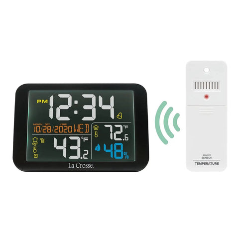 Color Weather Station For Your Home With Indoor Outdoor Temperature, Humidity, And MIN MAX Readings, Supports Up To 3 Wireless Sensors