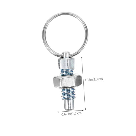 Two Pack Retractable Spring Plunger Pins 304 Stainless Steel Pull Ring Coupler Latch Heavy Duty Workhorse Indexing Lock Stud Mechanical Gear No Sweat Operation For Trailers And DIY Jobs