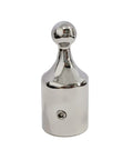 Beefy Heavy Duty 316 Stainless Steel Bimini Top End Ball Cap Fittings Seven Eighths Inch ID Built To Fit Seven Eighths Inch OD Round Tube Marine Hardware For Saltwater Boats Corrosion Resistant Pair