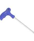 4mm Ball End Hex Key T Handle Wrench Spanner in Metric CR-V Steel with ergonomic L grip, high torque, anti rust finish, blue handle