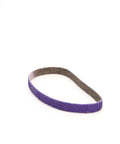 Cubitron II File Belts 36 Plus Grit Half Inch By 18 Inch Pack Of 10 Resin Bonded for spot weld removal and deburring.
