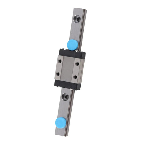 Beefy 9mm Linear Rail Kit With Mini Bearing Steel Slide Rail And Block 100mm Length 4 Point Load Bearing Design Ball Retainer Lubrication System