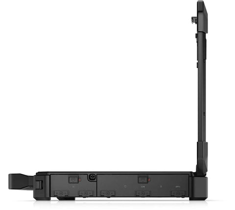 Latitude Rugged Extreme 7424 Laptop With A Bright 14 Inch Fhd Touchscreen Powered By Intel Core I5 8350U Quad Core Up To 3.6Ghz Paired With 1Tb Ssd 32Gb Ram Windows 11 Pro And Top Shelf Refurbished Quality Crafted Smooth For Your Daily Hustle, side view showing ports.