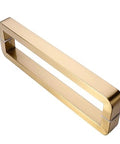 Back To Back Barn Door Handle Set With Heavy Duty Commercial Pulls And Knobs For Wooden Gates Including 31.5 Inch Sliding Push Bar Hardware Kit Perfect For Home Or Business Use Today, gold metal handle