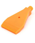 Orange ABS Flat Jet Air Nozzle With 1/4BSPT Male Thread, single hole, lightweight 18g compact 91x47x16mm industrial air tool accessory