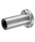 Heavy Duty Extra Long Round Flange Linear Ball Bearing LM20UU With 20 Mm Bore, 32 Mm Outer Diameter, 80 Mm Length, Double Sealed Sides, Chromium Steel Shell, High Precision Low Friction For Ultra Smooth Linear Motion on white background