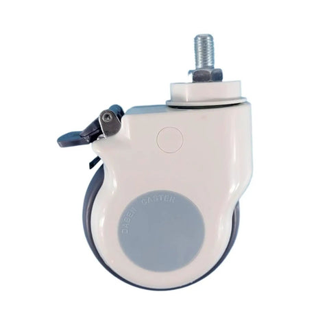 Smooth As Butter 5 Inch Medical Caster Wheel With Heavy Duty Locking Brake And Free 360 Swivel Design For Hospital Carts Warehouse Racks And Storage Units