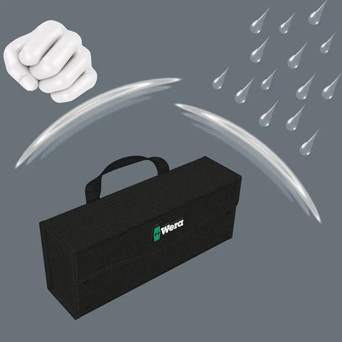 2Go 3 Tool Box Grab And Go Portable Tool Organizer Case with black durable plastic body on gray background