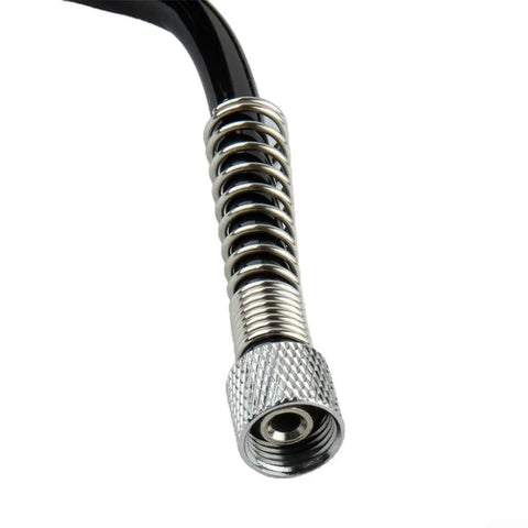 Kickass Flexible PU Coil Hose Built For Pro Airbrush Sessions With No Sweat Leak Resistant Connectors And Secure Clamps For Super Smooth Air Flow On Cool Jobs Without Drips Keeping Gear In Prime Daily. 3 meter polyurethane coil hose with metal connector