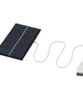 2W 6V Monocrystalline Solar Panel Charger with USB output for 3.7-5V batteries, ideal for outdoor lighting and small DC devices.