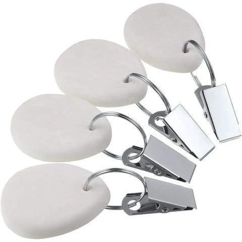 4 Pack Tablecloth Weights Hangers Stone And Metal Drop Weights Clips For Outdoor Picnics And Banquets Heavy Table Cover Clips To Prevent Slippage Gray