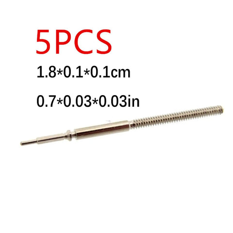 Five Star Watch Movement Winding Stem Tool For ETA 2892A2 Repair, metal tool with dimensions listed, 5 pieces.