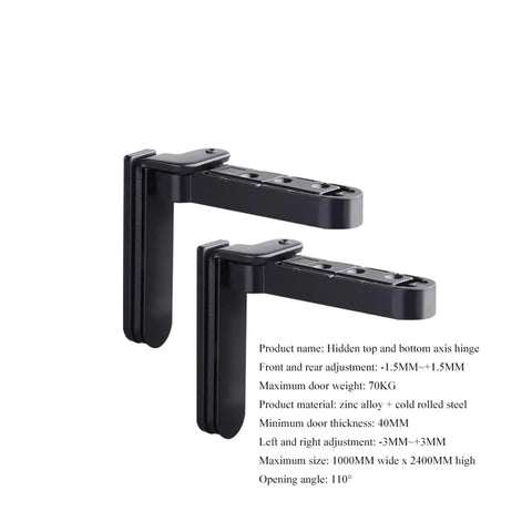 Invisible Concealed Door Hinges With Adjustable Rotation For Wood Doors Hidden Door Hinge Hardware For Furniture