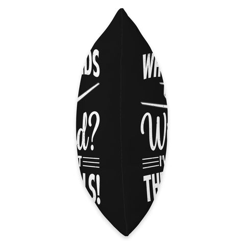 Soaring Sailplane Pilot Throw Pillow for Aviation Enthusiasts side view with text on black polyester.