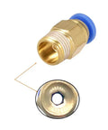 Push To Connect Pneumatic Fittings No Fuss 4mm Tube OD To 1/8 Inch G Thread Straight Quick Connect Air Line Connector close-up