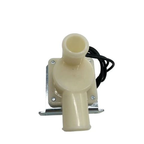 FDP90A Drain Valve Solenoid Replacement For Ice Making Machines with beige plastic construction and metal base