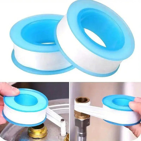 Plumbing Pro Thread Seal Tape For Leaks, PTFE Pipe Sealant Tape For Water Lines, Half Inch Thread Seal, Leak Proof, Durable And Flexible, 10 Roll Pack