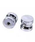 Heavy Duty Aluminum Door Handle For Glass Doors And Cabinets, 1.1 Inch Diameter, Silent Hydraulic Soft Close Buffer, metal finish