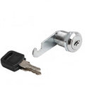 Zinc Alloy Cabinet Cam Lock Replacement For Drawers And Wardrobes Silver Finish Durable Easy Install with key