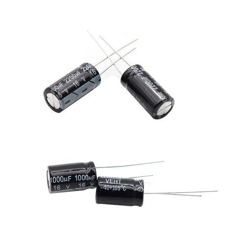 Must-Have Electrolytic Capacitor Assortment Kit For DIY Electronics, 267 Pieces, 24 Types, 0.1uF-1000uF, 10V-50V caps shown