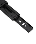 Heavy Duty 14 Inch Drawer Slides For Kitchen Cabinets And Wardrobes Side Mount Full Extension Rails Reaching 100 Lb Load Cold Rolled Steel Construction Perfect For Trash Cans And Easy Access Drawers, black side-mount rail