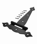 Heavy Duty 8 Inch Black Barn Door Hinge Strap Hinges For Sheds Gates And Wooden Fences With Screws Decorative Hardware