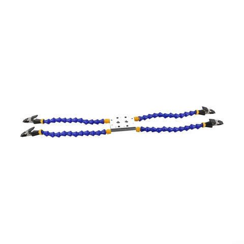 Versatile Third Hand Welding Table Clamp With Flexible Arms For Soldering Projects And Precision Hold Down Assembly Work To Keep Wires And Components Locked Tight Without Breaking A Sweat On Any DIY Build, featuring flexible blue arms and plastic clips.
