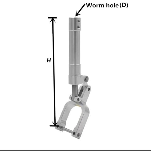 RC Airplane Landing Gear Replacement With Damping Kneeling Nose 4mm Hole Adjustable Height 95mm To 195mm metal gear component